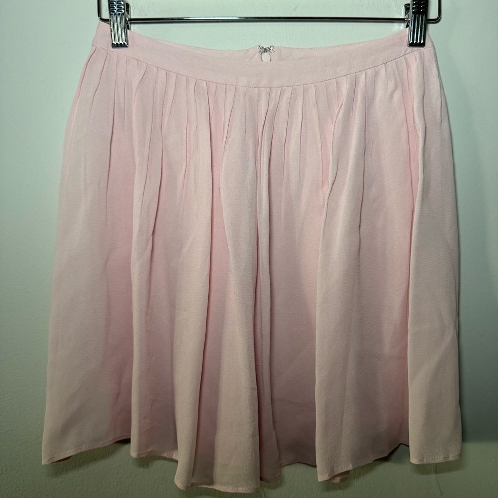 REFORMATION Pink Mini Flounce Skirt Size XS